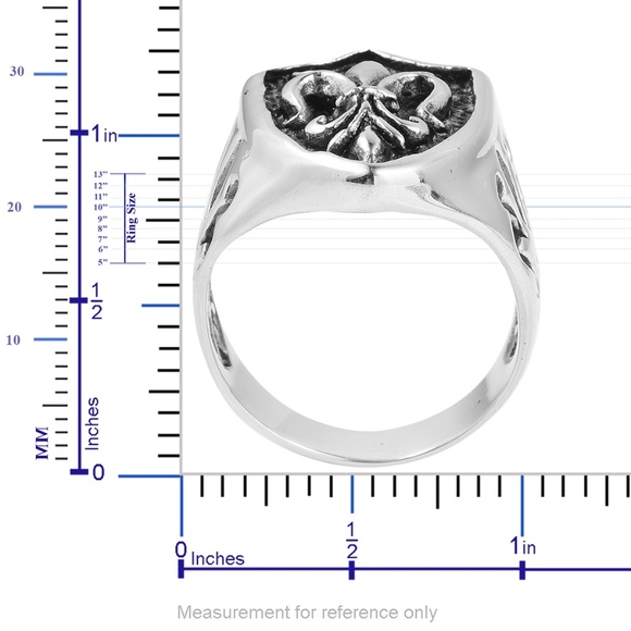 Stainless Steel Men's Ring Pendant/ Chain 24" - Picture 5 of 8